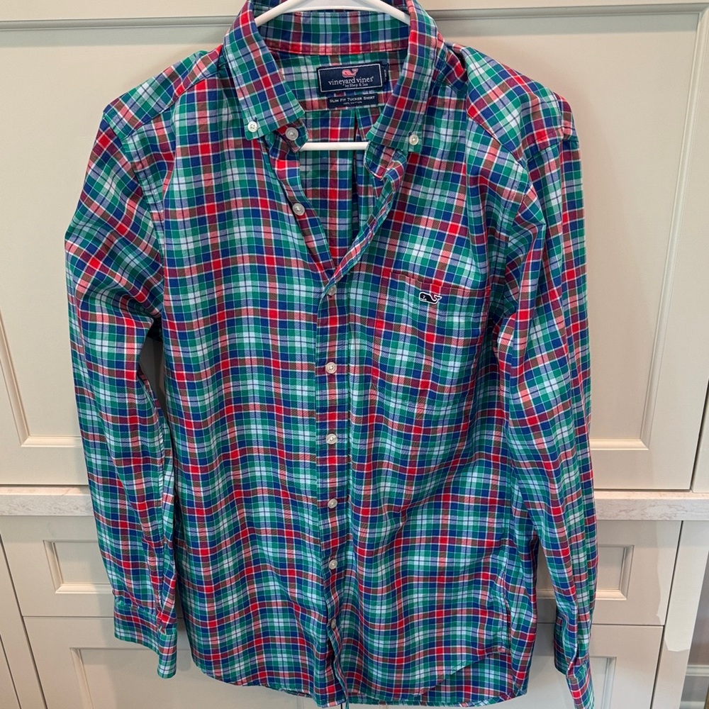 Vineyard Vines Men's Multicolor Plaid Shirt